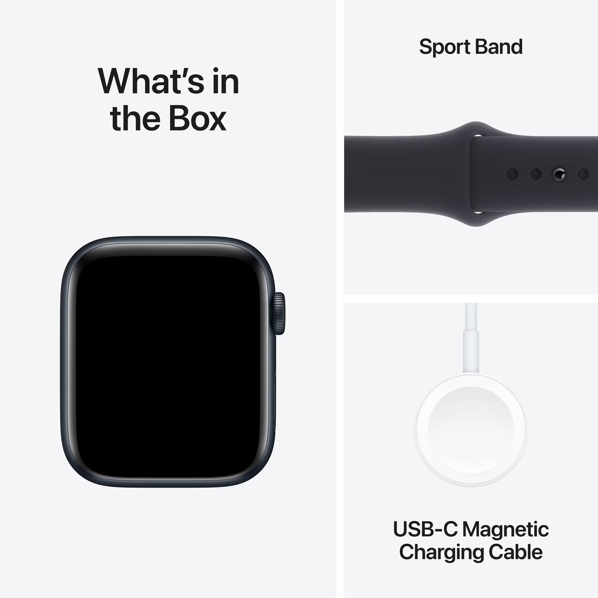 Apple Watch SE 2nd Gen 44mm GPS (Midnight Alu/Midnight sportband S/M)
