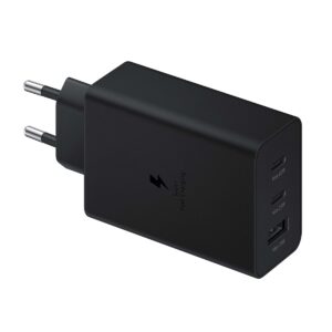 Samsung 65W PD Strömadapter Trio (USB-C x 2, USB-A) Väggladdare - Svart