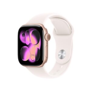 Apple Watch Series S11 42mm GPS Rose Gold Case with Light Blush Sport Band S/M