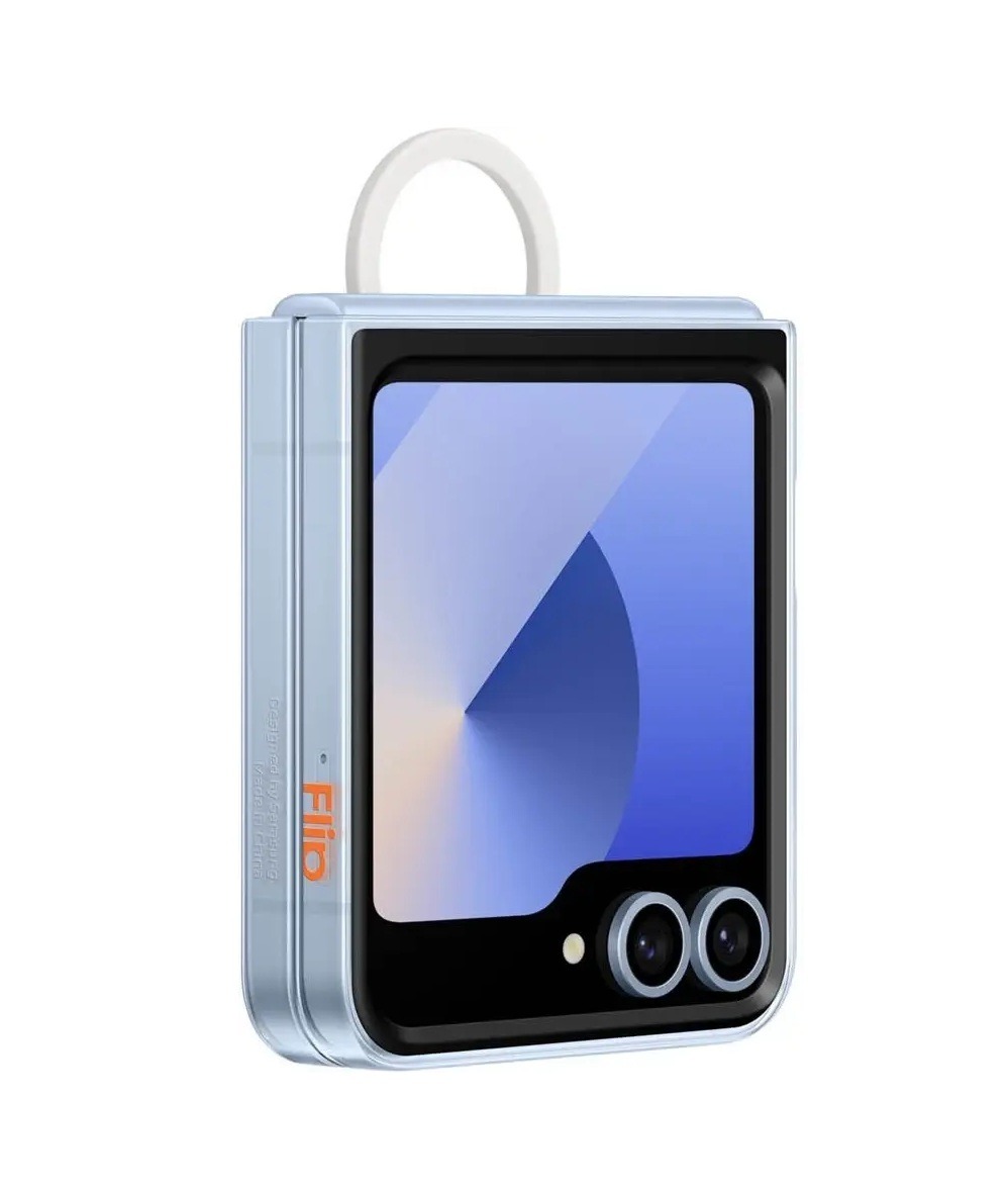 Samsung Galaxy Z Flip6 Transparent Skal med ring