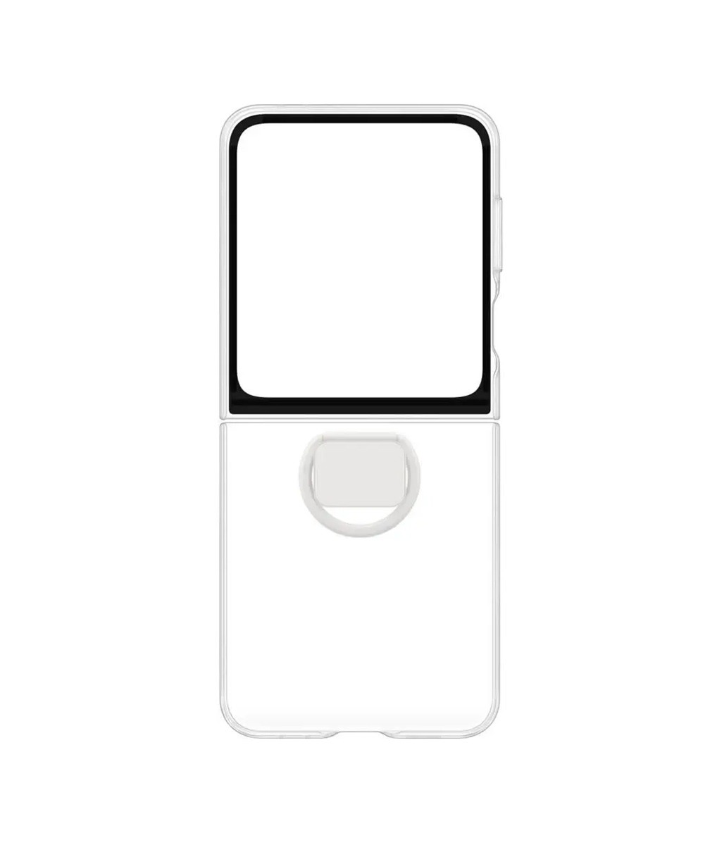 Samsung Galaxy Z Flip6 Transparent Skal med ring